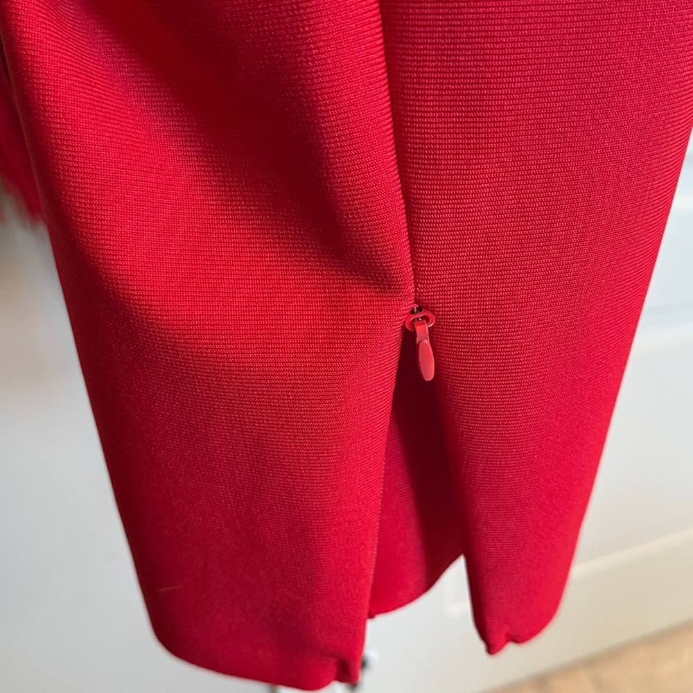 AKIRA Vibrant Red jump suit with fringe - Picture 4 of 10